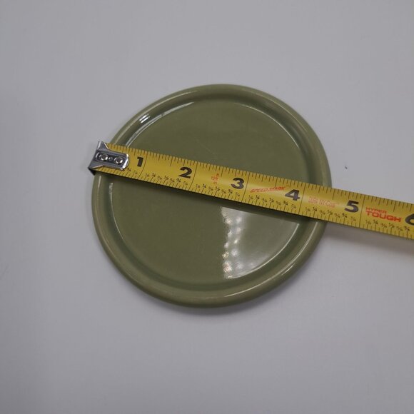 Longaberger Pottery USA Lid Coaster Sage Green #30226 Replacement Addition - Picture 2 of 5